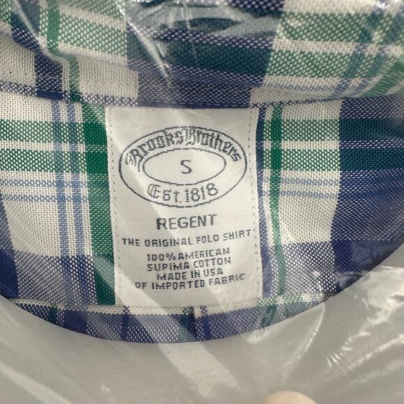 Brooks Brothers Regent Button Down Dress Shirt Small Short Sleeve - Picture 4 of 4